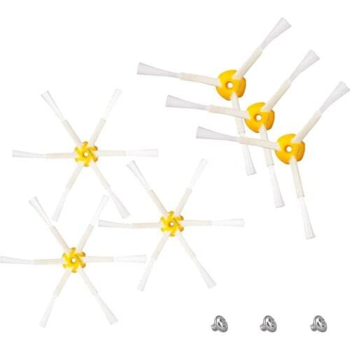 Side Brush 6-armed & Side Brush 3-armed for iRobot Roomba 500 600 700 Series 550 560 630 650 760 770 780 Vacuum Cleaner Accessor