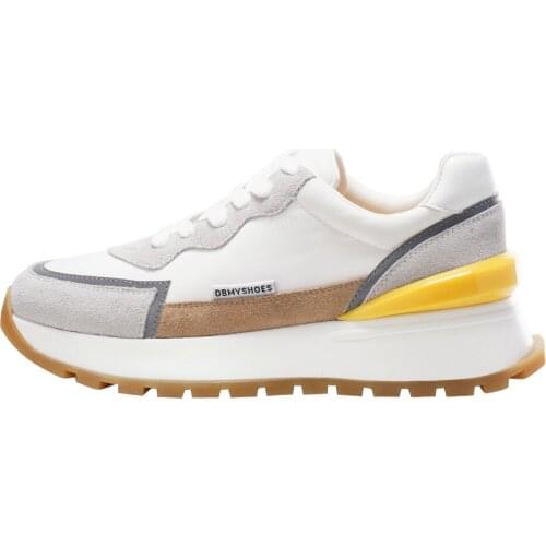 Elad Halabi autumn leisure sports shoes women color matching single shoes women net red thick soled father shoes women INS