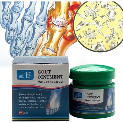 20g Gout Ointment Treatment Gout Cause Joint Knee Pain Toe Finger Bone Spur PainKiller Cream Health Care Orthopedics Plasters