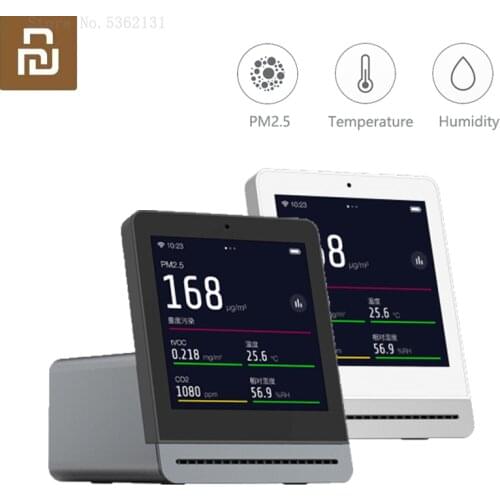 Youpin ClearGrass Air Monitor Touch IPS Screen Air Quality PM2.5 Detector Hygrometer Thermometer Sensor CO2 Meter Monitor Tester