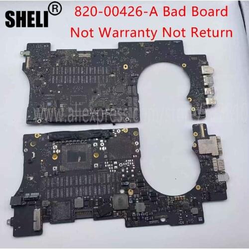 820-00426-A 2016 A1398 Faulty Logic Board For MacBook Air 15" 820-00426 Material board Not Warranty