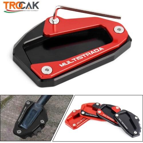 2020NEW Kickstand Foot Side Stand Extension Pad Support Plate For DUCATI Multistrada 950 1100 1200 1200S 1200GT 1260 Accessories