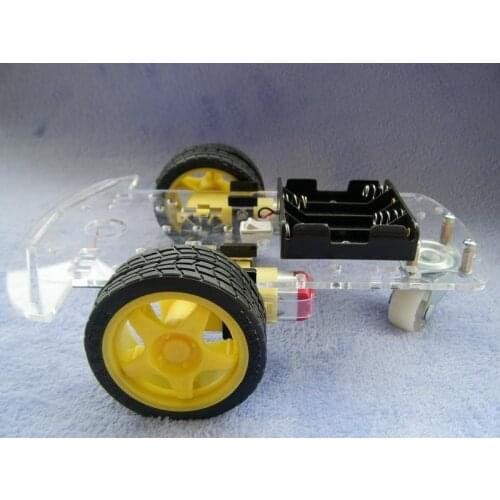 New Motor Smart Robot Car Chassis Kit Speed Encoder Battery Box 2WD For Arduino Free Shipping