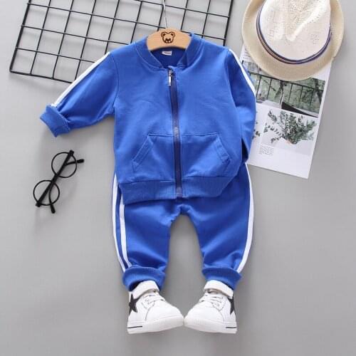 Boys Clothes 2020 Casual Children Clothing Set Spring Autumn Zipper Leisure Sports Suit Jacket + Pants Kids Bebes Jogging Suits