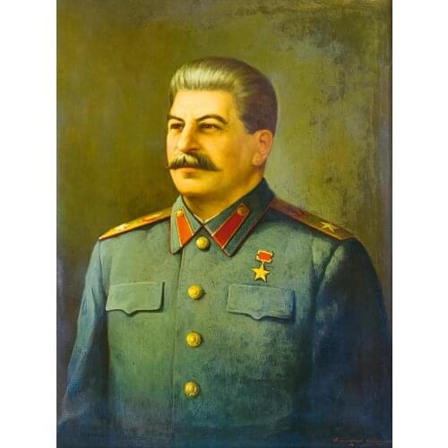 Russia World War II Portrait of a the Soviet Union leader Иосиф Виссарионович Сталин Stalin HOME ART PRINT painting on canvas