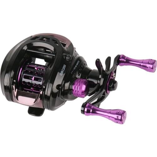 Fishing Reels High Polymer Material All-metal Fishing Line Spool All-metal Dual Knob Low-profile Reel