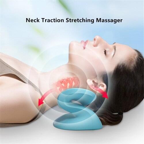 S-shaped Cervical Neck Protection Pillow Slow Rebound Traction Orthopedic Massage Pillow For Neck Pain Memory Foam Bedding Tools