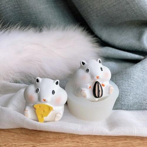 Hedgehog Lazy Cat Silicone Mould Birthday Cake Fondant Chocolate Mold Handmade Craft Candle Soap Making Mold Kitchen Tool