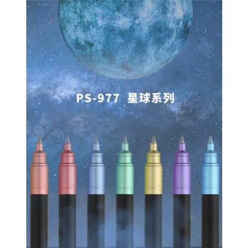 Brand New Picasso 977 Star Roller Ball Pen Pimio PS-977 Fine Point 0.5mm Financial Office & School Gel Pen Supplies