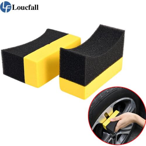 U Shape Car Tire Clear Sponge Tyre Brush Car Waxing Cleaning Sponge car detailing tools cleaning supplies car wash brush Sponge