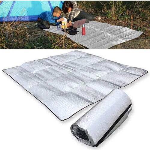 Outdoor Camping Mat Tent Ultralight Aluminum Foil Foam Dampproof Waterproof Picnic Mats Blanket