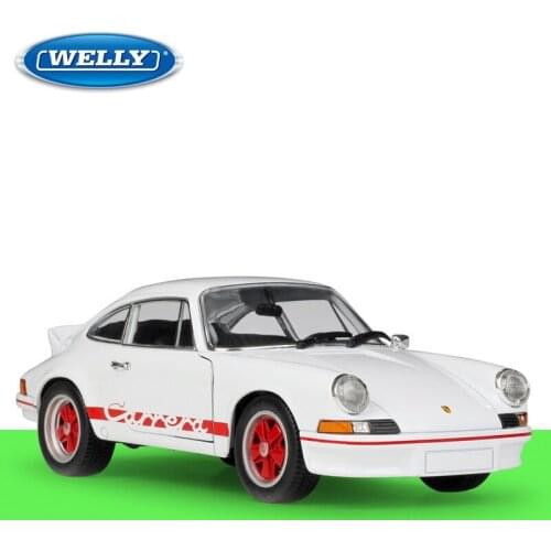 Welly 1:24 Diecast 1973 911 Carrera RS Sport Cars High Simulation Vehicle Alloy Metal Model Car