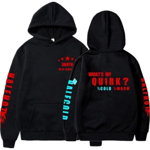 My Hero Academia Cosplay Costume Shoto Todoroki Bakugou Katsuki Printing Hoodies Hooded Tops Streetwear Cozy Pullovers For Men