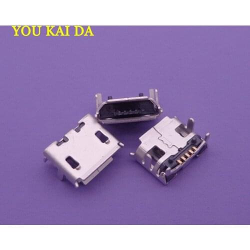 10PCS Micro 5P Micro USB jack connector for phone GPS,charging port data port for phone,big OX horn feet DIP 5P SMD V8