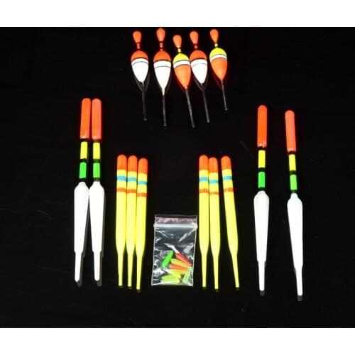 15Pcs Assorted Sizes Fishing Floats Bobbers Slip Drift Tube Indicator Box Fish Fishing Lure Floats Bobbers Fish Drift Tube