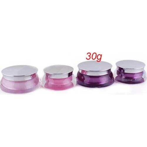 30G UFO shape purple cream jar plastic jar Cosmetic Jar Cosmetic Packaging cosmetic container