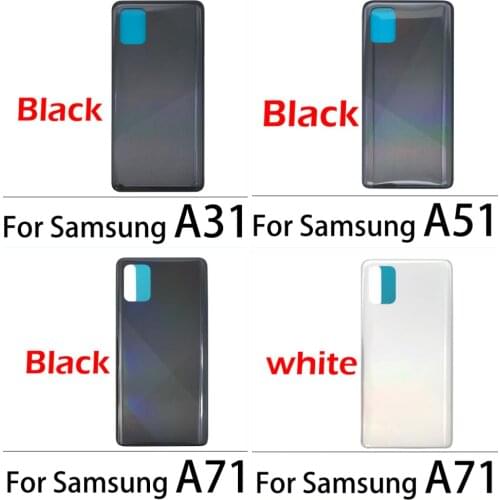 5PCS Back Battery Cover Glass For Samsung Galaxy A31 A51 A71
