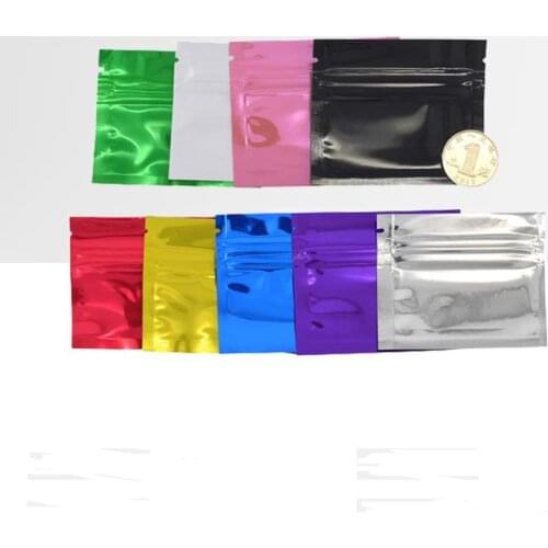 7.5x6cm Aluminum Foil Self Seal Packaging Bags Food Storage Pouches Resealable Food Packing Bag for Candy Tea SN3836