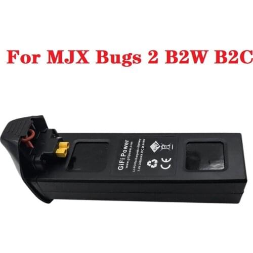 1-5pcs Upgrade For MJX Bugs 2 B2W B2C Battery 7.4V 3600mah 25C Li-po Battery For MJX B2W B2C rc quadcopter drone spare parts
