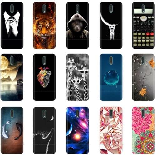 Phone Case For Nokia 2.3 Case Silicone Cartoon Soft TPU Clear Back Cover Coque For Nokia 2.3 TA-1214 6.2 inch Case Bumper Fundas