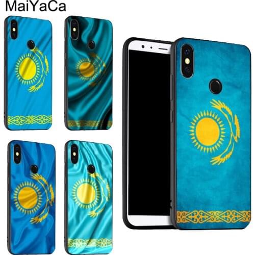Kazakhstan Flag Silicon Case For Xiaomi Redmi Note 10 Pro 7 8 Pro 8T 9S Note 9 Pro Cover For Redmi 9 9T 9C 9A 8A