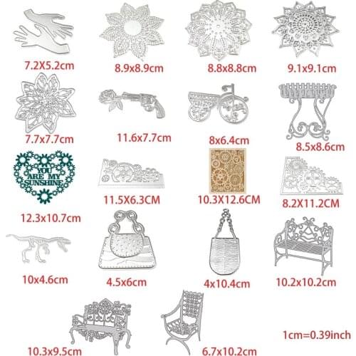 Flower Metal Cutting Dies Stencil Scrapbooking DIY Album Stamp Paper Embossing