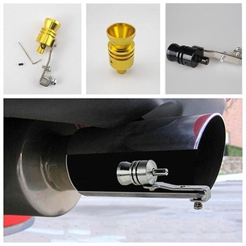 Durable Car Turbo Sound Muffler Exhaust Pipe Blow-off Vale Simulator Whistle