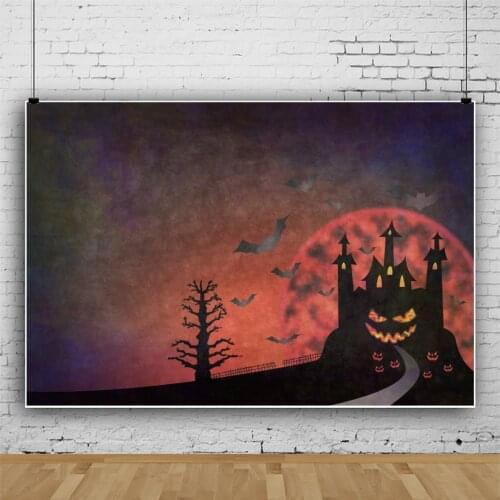 Halloween Carnival Horror Pumpkin Dark Night Studio Photography Background Party Decors Photo Video Backdrop Photocall