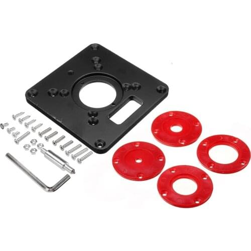 Aluminum Alloy Router Table Insert Plate Trimming Machine Flip Board For Woodworking Benches Router Table Plate Rt0700c