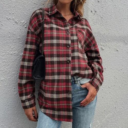 GBVLGAR Women's Plaid Shirts