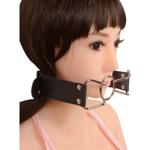 Fetish Open Mouth Gag Mouth shackles Plug Adult Restraint Fantasy Slave Role Play Sex Bandage, Adult Game, BDSM Flirting Sex Toy