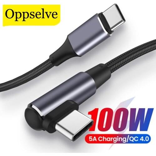 USB Type C To USB C PD 100W Cable for Xiaomi Redmi Note 8 Quick Charge 4.0 USB-C Fast Charging for Huawei Macbook Pro USB Cord