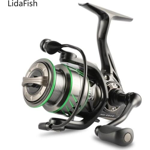 Lidafish 1500 2500 Series Spinning Fishing Reel 8+1BB 5.2:1 6.2:1 Aluminum Spool Lake River Fishing Wheel