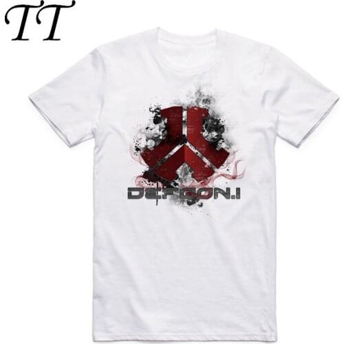 2019 Men Women Print Defqon 1 T Shirt Hip Hop Short Sleeve O-Neck Harajuku Swag Street T-shirt DJ Streetwear Mens Clothing