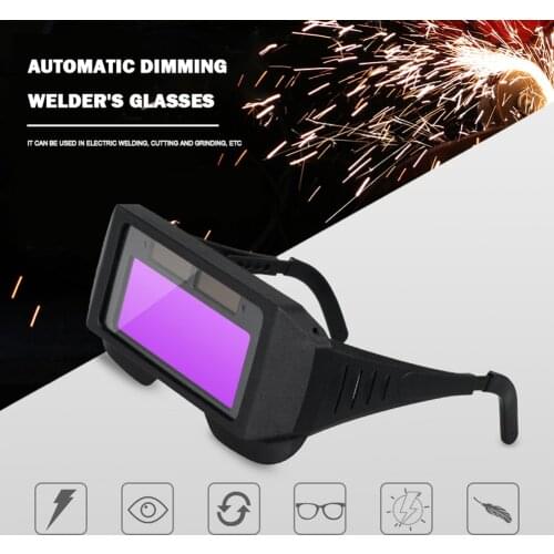 Automatic Dimming Goggles Welding Strong Toughness Argon Arc Electric Portable Glasses for Welder Eyes Protection