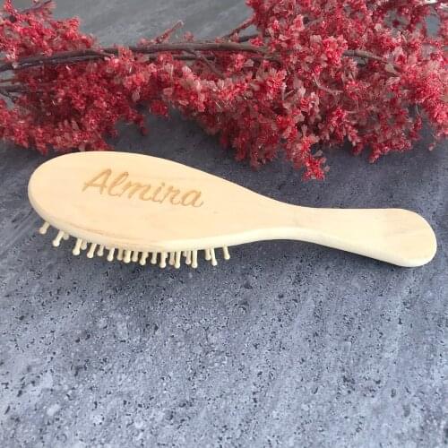 Personalized Baby Hair Brush Baby Shower Gift Care Kids Massage Newborn Keepsake New Mom Gift Daughter Birthday Party Favors