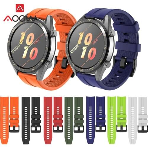 Sport Silicone Watchband 22mm for Huawei Watch GT Active / Classic Honor Magic Quick Release Bracelet Band Strap for Smart Watch