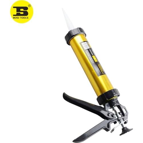 BOSI 9" Manual Caulking Cartridge Gun For Sausage Packs & Cartridges Aluminium Tube