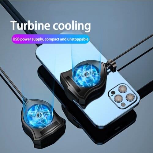 Universal Mobile Phone USB Game Cooler System Cooling Fan Gamepad Holder Stand Radiator For Iphone Huawei Xiaomi Smart Phone