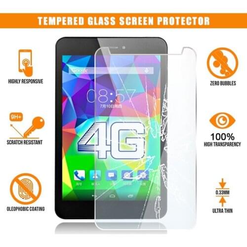 Screen Protector For Cube Talk T7 4G Tablet Tempered Glass 9H Premium Scratch Resistant Anti-fingerprint Film Guard Cover