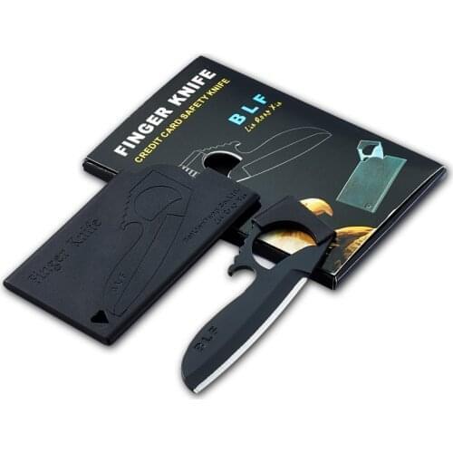 1/2/5/10PC Portable Wine Opener Bottle Eagle Mouth Shape Credit Card Finger Knife Camping Knives Hidden Outdoor Wallet Mini Tool