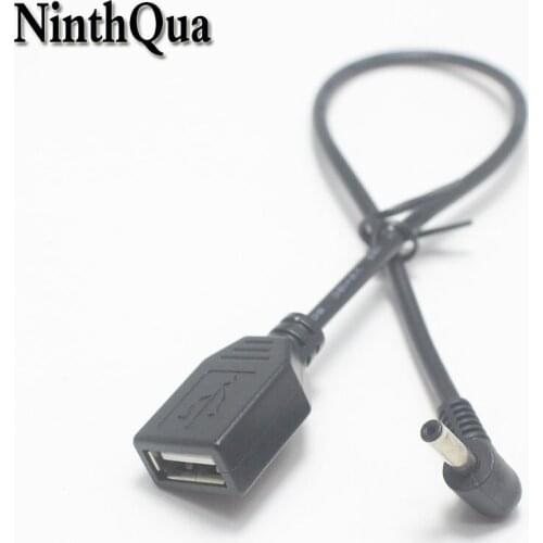 1pcs 3A USB 2.0 Female jack to 3.5*1.35mm DC Power Plug Connector 30cm 3.5x1.35mm Larger Current Charging Cable