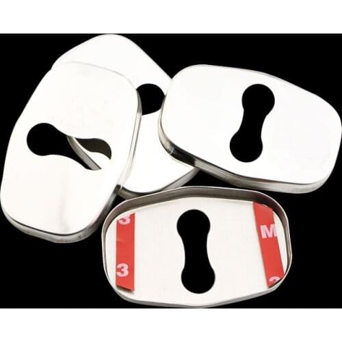 4Pcs/Set Stainless Steel Car Door Lock Cover Fit for Peugeot 308 408 508 307 3008 207 RCZ for Citroen Picasso DS4 DS3 DS5 C5