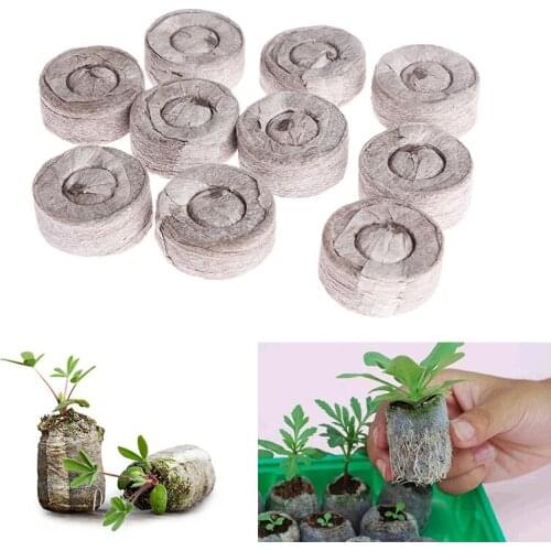 5PCS Portable Nursery mud Compressed nutrient block Nursery Soil Block Garden Flowers Planting Seedlings Peat Cultivate Blolock