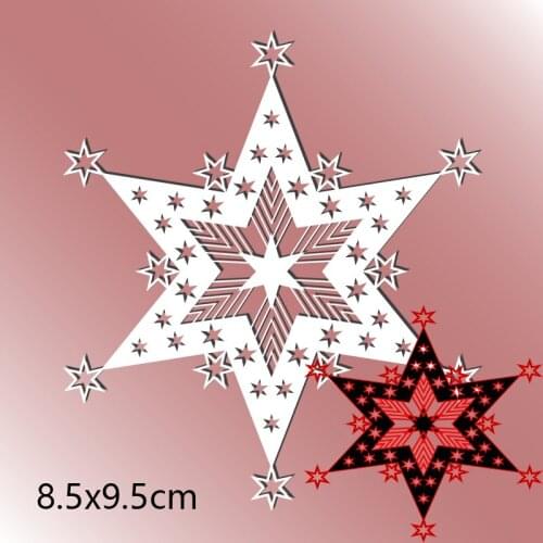 85*95mm Star New Cutting DIES Stencil DIY Scrapbook Embossing Card Craft Template Paper CPhoto Album