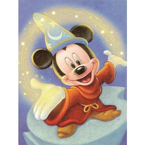 Disney 5D Diamond Painting Cute Mickey Cross Stitch Kits Cartoons Animal Mosaic Diamond Embroidery Gift Home Decoraction