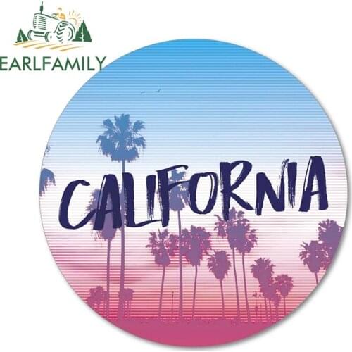 EARLFAMILY 13cm x 13cm for California Car Sticker Waterproof Decal Vinyl Windshield Trunk Decoration Suitable for VAN RV