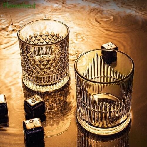 Lead-free Glass Clear Whiskey Glass Cup Home Creative Chinese Baijiu Spirit Foreign Wine Glass Beer Glass Drinkware Barware