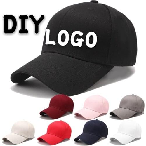 DIY Logo Custom-made Brand Baseball Cap Running Snapback Cotton Embroidery Hat Letter Custom-made Men Women Hip Hop Trucker Cap