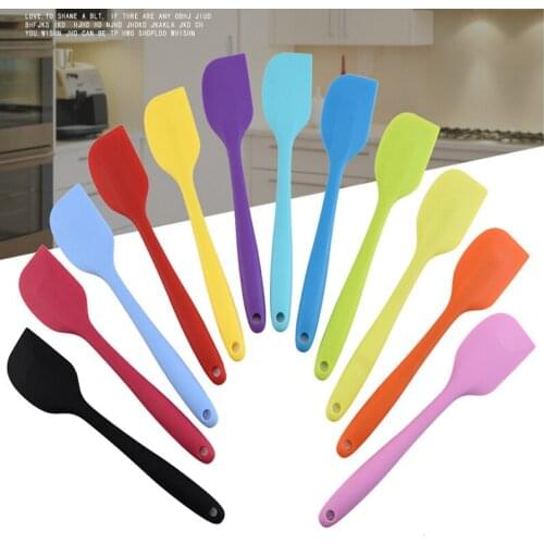 Big Size Silica Gel Scraper for Color Baking Tools High Temperature Resistant Cake Scraper for Butter Scraper